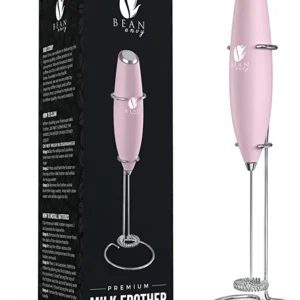 Bean Envy Milk Frother Handheld for Coffee - Electric Hand Blender, Mini Drink Mixer